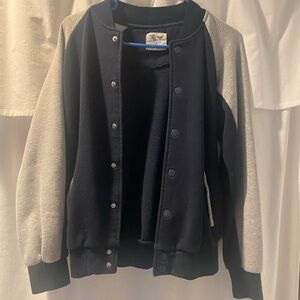 Navy and Gray Varsity Jacket